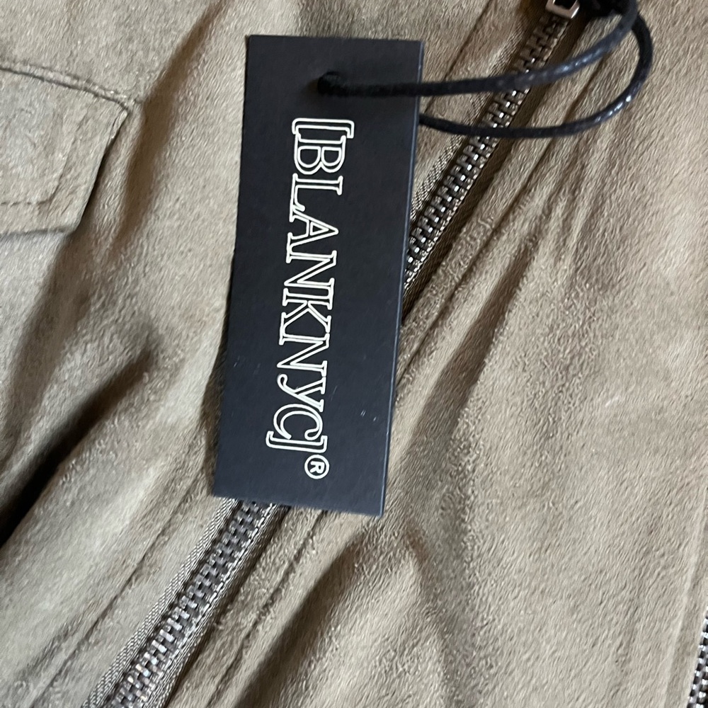 Brand new XS suede green jacket.